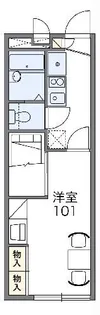 レオパレスフェリシア室町A【1階】の間取り