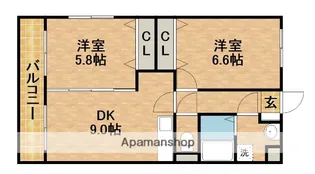 シャトーププレ【1階】の間取り