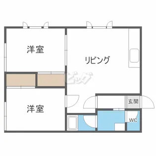 ミカワハイツ3【2階】の間取り