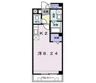 レジデンスAyu【2階】の間取り