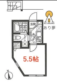 プラナス元久保【1階】の間取り