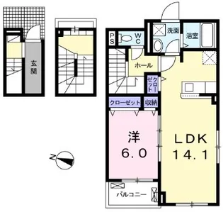 クラール・Y【3階】の間取り