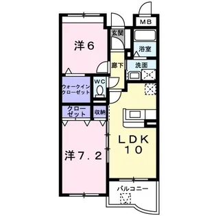 ソレイユ相模が丘【4階】の間取り