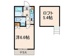 エスタス野方【1階】の間取り
