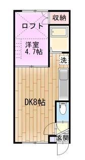 ウエストA【2階】の間取り