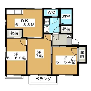 フォーブルはぴねす【2階】の間取り
