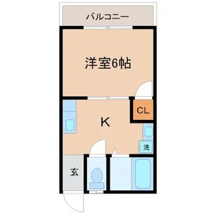 第3白王ハイツ【2階】の間取り