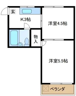エメラルドサンハイツ【1階】の間取り