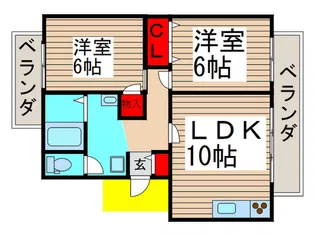レジデンスロイヤルガ-デンB【1階】の間取り