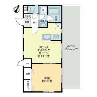 patio阿佐ヶ谷【4階】の間取り
