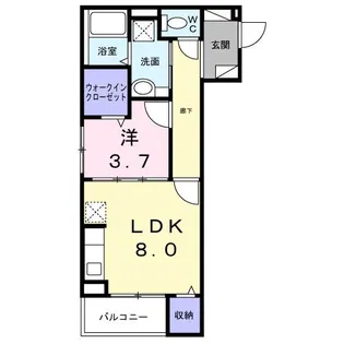 Prosperarプロスペラー【3階】の間取り