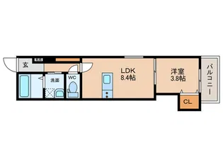 グレースメゾン泉佐野II【1階】の間取り