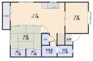 アレグランスB【2階】の間取り