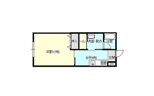 オンリー イン ザ フロント A棟【1階】の間取り