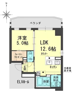 フェリシアコート幸町【3階】の間取り