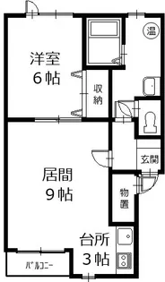 EAGLEIII【2階】の間取り