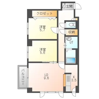 プロスパー110【3階】の間取り
