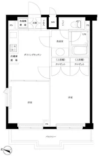 東京都新宿区中落合3【マンション】の間取り