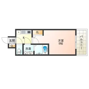 アルグラッド梅田WEST【6階】の間取り