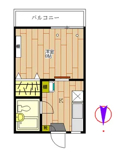 ハイツパレット【2階】の間取り