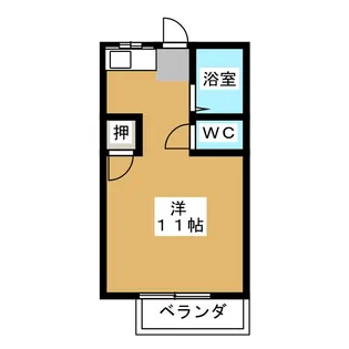 ハイムパシフィック A棟【1階】の間取り