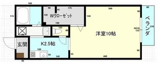 1Kの間取り画像
