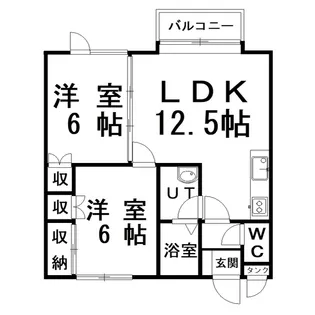 オレンジハイツ【1階】の間取り