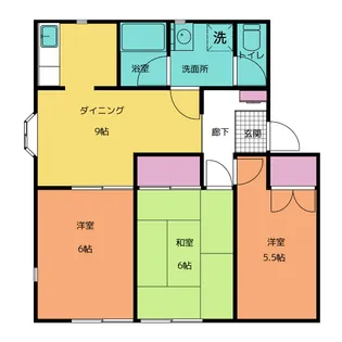 ハイツただちや【2階】の間取り
