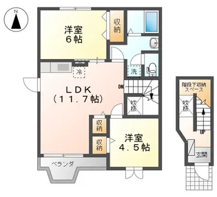 フォレスト・ヴィラA【2階】の間取り