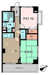 東京都港区三田5【マンション】の間取り