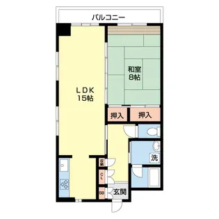 アーバンハウス西堀【8階】の間取り
