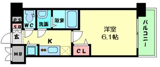 プレサンス京町堀ノース【5階】の間取り