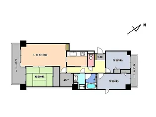 宇都宮プラザ【15階】の間取り