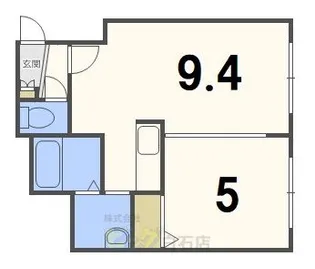 ブランノワールAMJ南郷【4階】の間取り