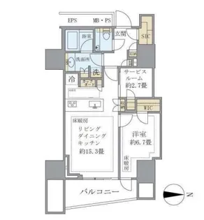 三田ガーデンヒルズサウスヒル【3階】の間取り
