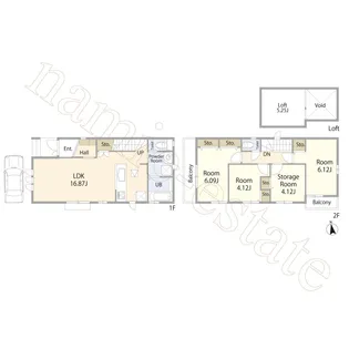 東京都板橋区徳丸8【一戸建】の間取り