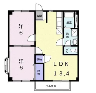 コートビレッジC【2階】の間取り