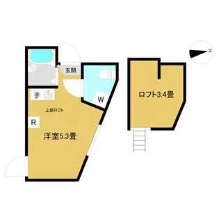 ニューブライト上高田【2階】の間取り
