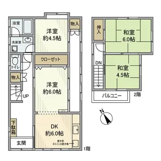 千葉県八千代市高津【一戸建】の間取り