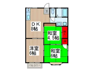 サンアルカディア【1階】の間取り