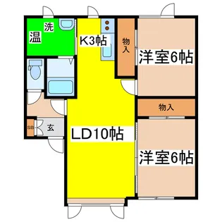 コーポ希III【2階】の間取り