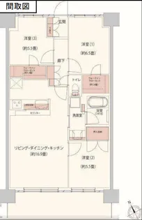 千葉県柏市柏【マンション】の間取り