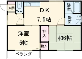 サンシャインI【2階】の間取り