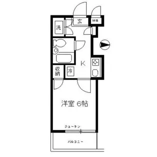 ワコーレ中山【1階】の間取り