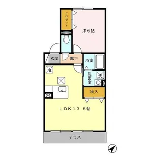 リトルステージI【1階】の間取り