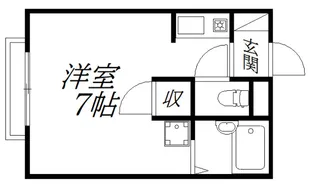 ハイツセラヴィ【1階】の間取り