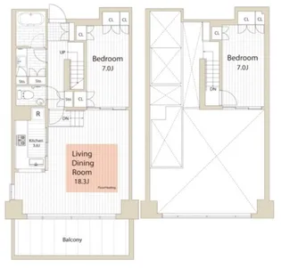 東京都千代田区富士見2【マンション】の間取り