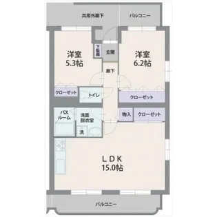 アバンデンス【4階】の間取り