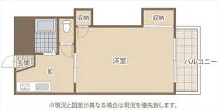 1Kの間取り画像