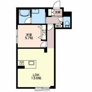 アプリーレ【1階】の間取り